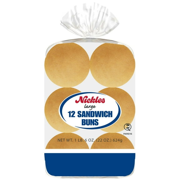 Nickles Large Sandwich Buns, 12 ct.