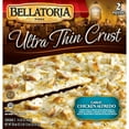 thumbnail image 1 of Bellatoria Ultra Thin Crust Garlic Chicken Alfredo Pizza, Frozen, 14.33 oz. each, 2 pk., 1 of 4