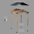 thumbnail image 16 of Backyard Discovery 14' x 12' Cedar Wood Peak Roof Gazebo with PowerPort, 16 of 17