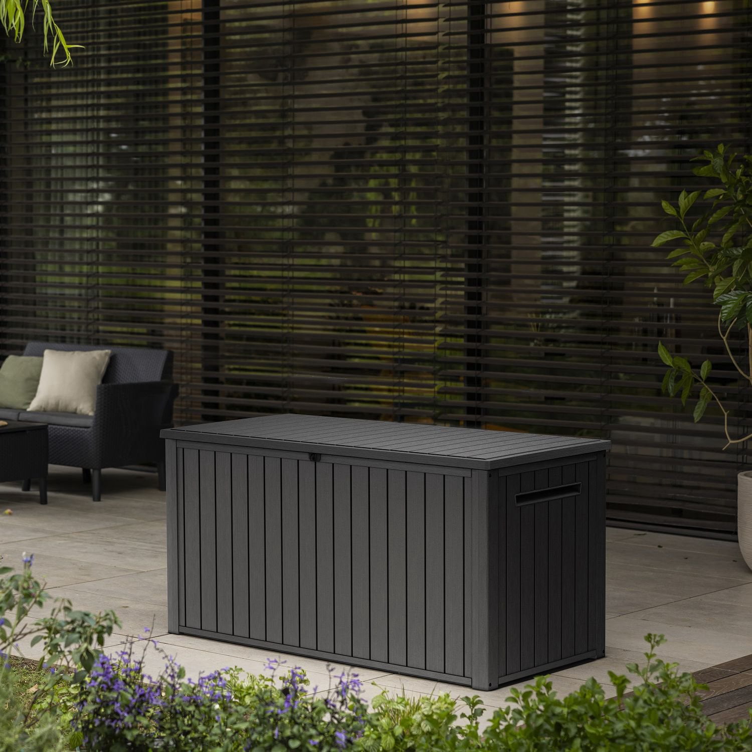 Keter 170 Gal. Resin Deck Box Large Indoor/Outdoor Storage