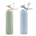 thumbnail image 4 of Ello Pop & Fill 22oz. Stainless Steel Water Bottle with Leak Proof Locking Lid, 2-Pack, 4 of 5