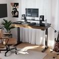 thumbnail image 4 of 55" Standing Desk with Drawers, Wood Finish, 4 of 7