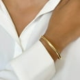 thumbnail image 6 of Cuff Bangle Bracelet in 14K Gold, 6 of 7