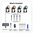 thumbnail image 7 of Deck Impressions Solar Spotlight with Detached Solar Panel, 4-Pack, 7 of 8