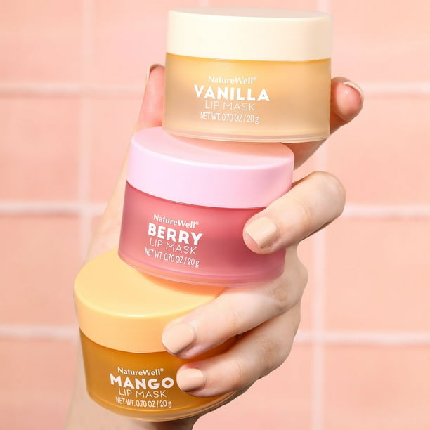 イルネージュ&リシアルパウチおまとめ NatureWell Hydrating Lip Mask, Variety Pack, 0.70 oz., 3 pk