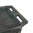 thumbnail image 4 of 24" x 18" Plastic Utility Tub Cart- Three Shelf  Black, 4 of 5