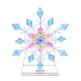 thumbnail image 2 of Member's Mark 48" Pre-Lit Color-Changing Snowflake, 2 of 6