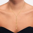 thumbnail image 5 of 20.5" Adjustable Mirror Chain Lariat Necklace in 14K Gold, 5 of 5