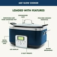 thumbnail image 5 of GreenPan Elite 8-in-1 Programmable 6 Quart Electric Slow Cooker, Ceramic Nonstick (Choose Color), 5 of 8