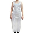 thumbnail image 1 of Kleen Chef Disposable Waterproof Poly Aprons, White 100 ct., 1 of 8