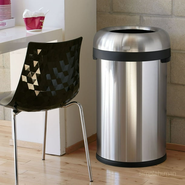 simplehuman 23-Gal. Stainless Steel Bullet Open Can - Samsclub.com