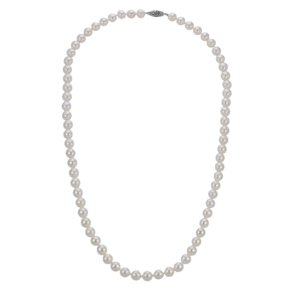 White Cultured Freshwater Pearl Strand Necklace