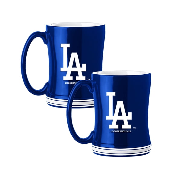 Logo Brands Los Angeles Dodgers 14oz Relief Mug Set
