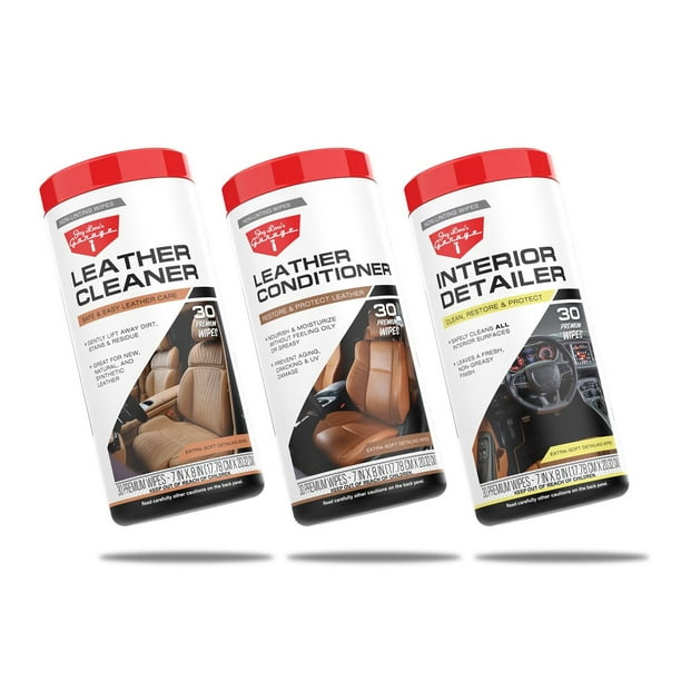 Jay Leno's Garage Complete Interior Car Care Wipes Bundle - Clean
