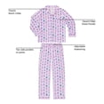 thumbnail image 11 of DreamMark Women's 2-Piece Holiday Notch Collar Pajama Set, 11 of 12