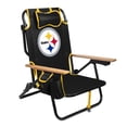 thumbnail image 1 of Logo Brands Pittsburgh Steelers Reclining Beach Chair, 1 of 7