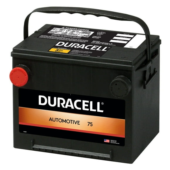 Duracell Automotive Battery, Group Size 75