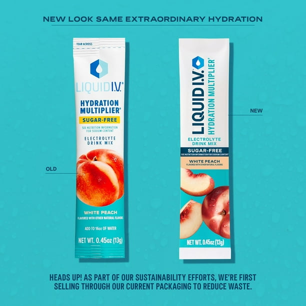 elfbar elfa master akku Liquid I.V. Hydration Multiplier Sugar-Free, White Peach, 26 ct