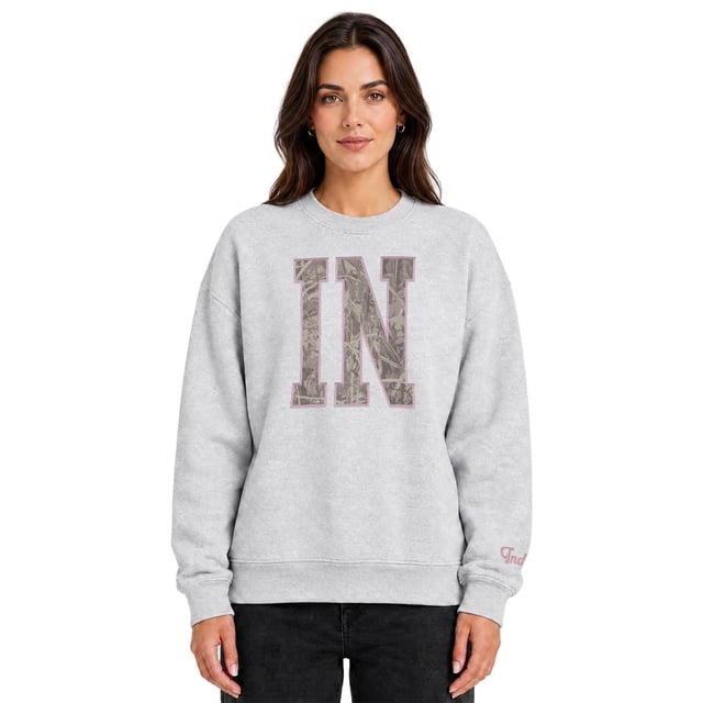 State of Mine Women's Camo Letters State Sweatshirt