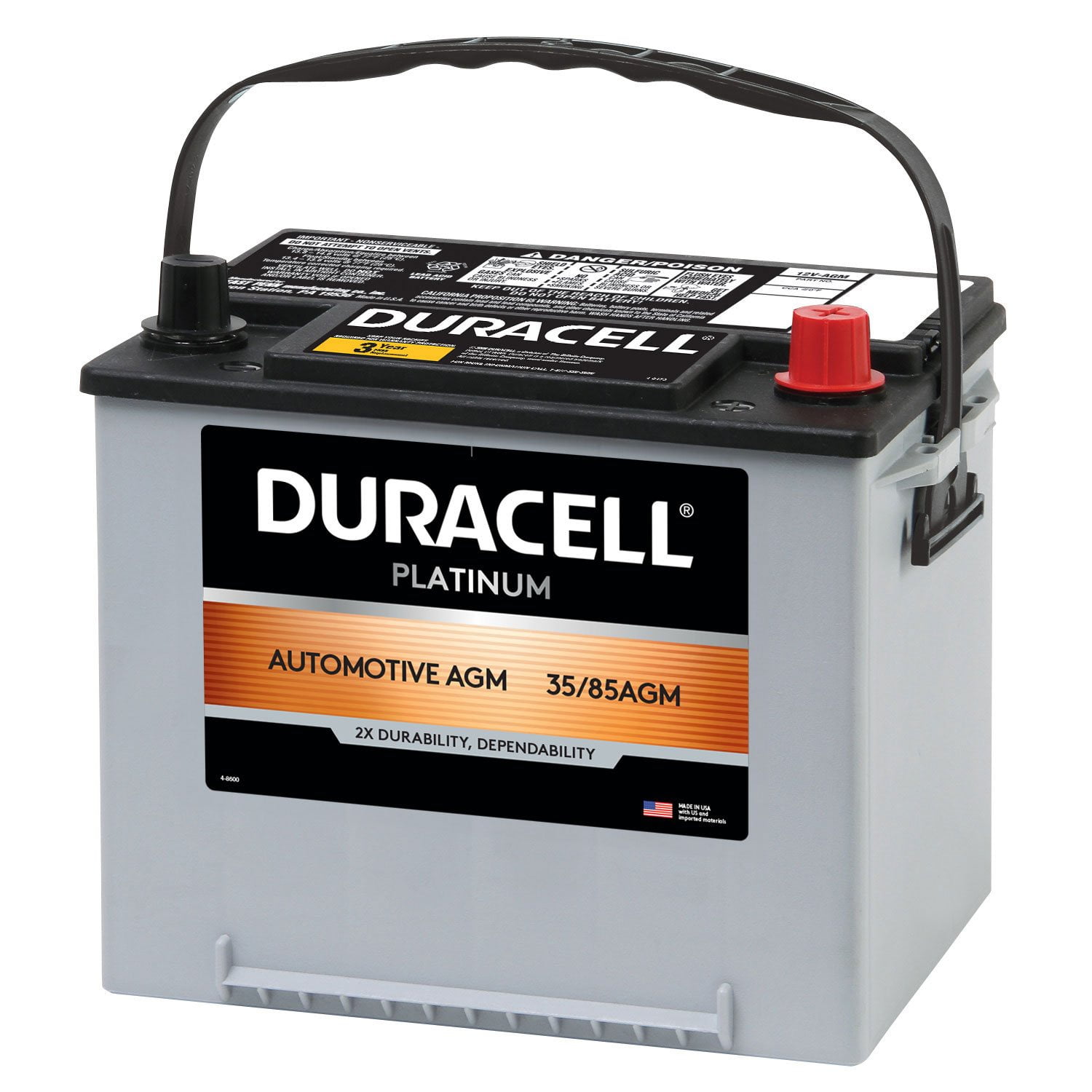 Duracell AGM Automotive Battery, Group Size 35/85 - Samsclub.com