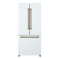 thumbnail image 4 of Hamilton Beach 17.7 Cu. Ft. French Door Refrigerator, Frost-Free, White with Brushed Gold Handles, 4 of 14