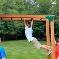 thumbnail image 5 of Gorilla Playsets Avalon Treehouse Wood Swing Set with Vinyl Canopy and Monkey Bars, 5 of 12