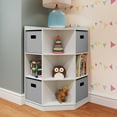 thumbnail image 2 of RiverRidge Kids Corner Playroom 6 Cubby Cabinet with 4 Folding Storage Bins, 2 of 7
