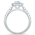 thumbnail image 4 of 1.30 CT. T.W. Round Cut Halo Diamond Ring & Band Set in 14K Gold, 4 of 5