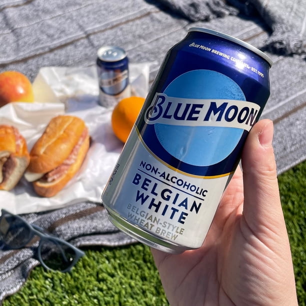 Blue Moon Belgian White Non-Alcoholic Beer, 12 fl. oz. can, 6 pk
