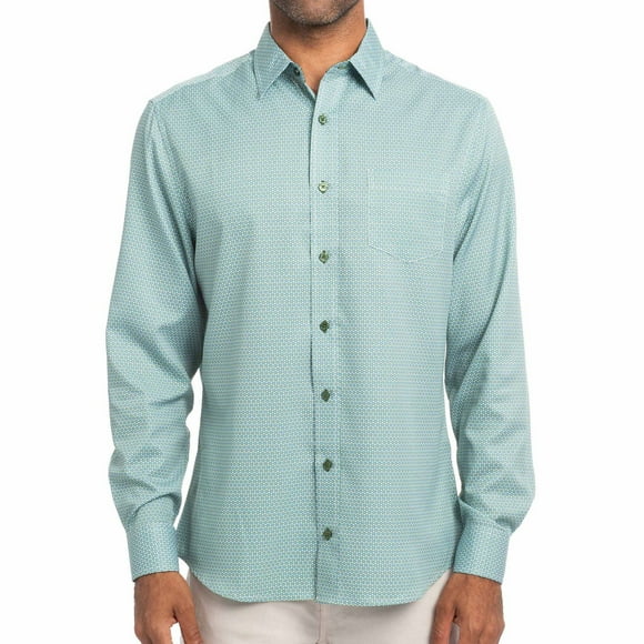 Nick Graham Men's Performance Long Sleeve Woven Sport Shirt
