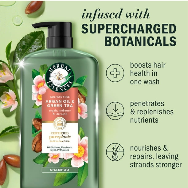 Herbal Essences Argan Oil & Green Tea Shampoo, 33.8 fl. oz. - Samsclub.com