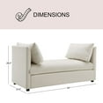 thumbnail image 3 of Henry 59" Stain-Resistant Upholstered Daybed, Assorted Colors, 3 of 9