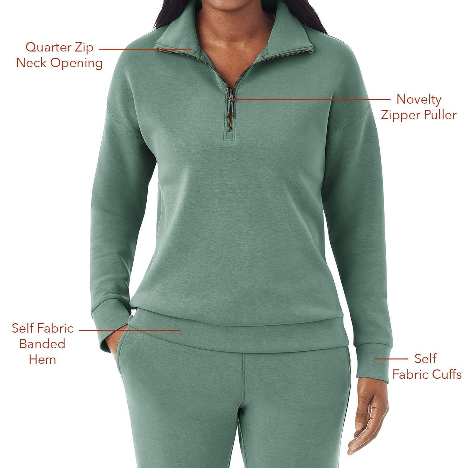 Member's Mark Ladies Quarter Zip Pullover - Samsclub.com