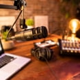 thumbnail image 5 of Audio-Technica AT2040 Dynamic Wired Hypercardioid Microphone for Podcasts with XLR-M Pin, Pivoting Stand Mount, Mount Adapter & Pouch, 5 of 9