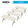 thumbnail image 2 of Lifetime 6' Commercial Grade Stacking Folding Table, 4 Pack, 2 of 13