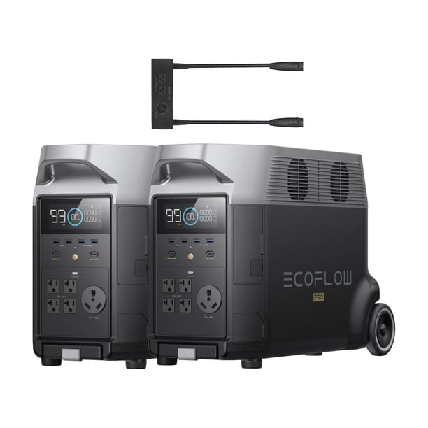 7200-Watt EcoFlow Whole-Home Backup Solution with 2 pcs DELTA Pros