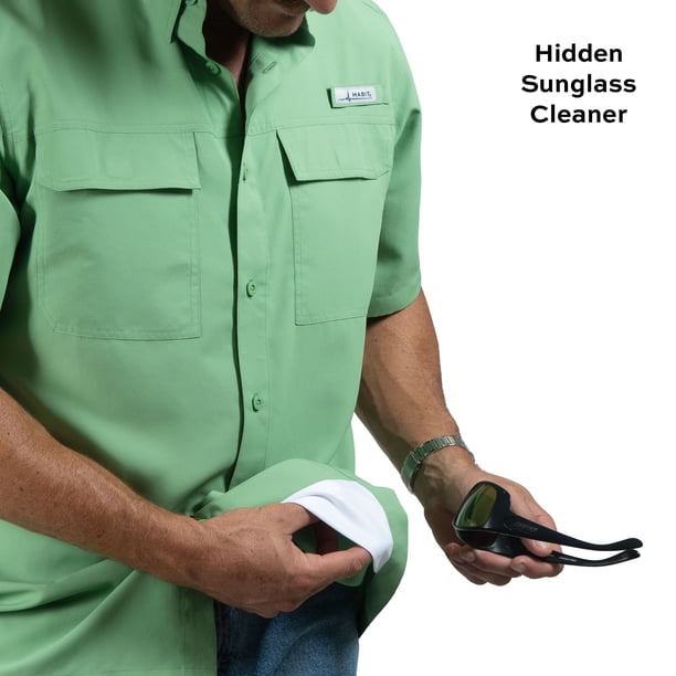 Habit Men's Short Sleeve 50+ UPF Fishing Shirt - Samsclub.com