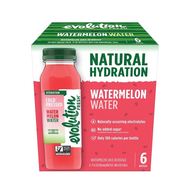 Evolution Fresh Cold Pressed Watermelon Water, 11 fl. oz., 6 pk.