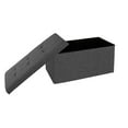 thumbnail image 7 of Seville Classics Foldable Storage Bench Ottoman, Modern Gray,  30" W x 15.7" D x 15.7" H, 7 of 11