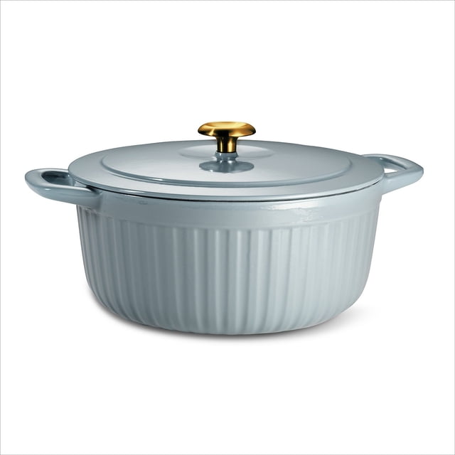 Tramontina 7-Qt Fluted Enameled Cast Iron Dutch Oven