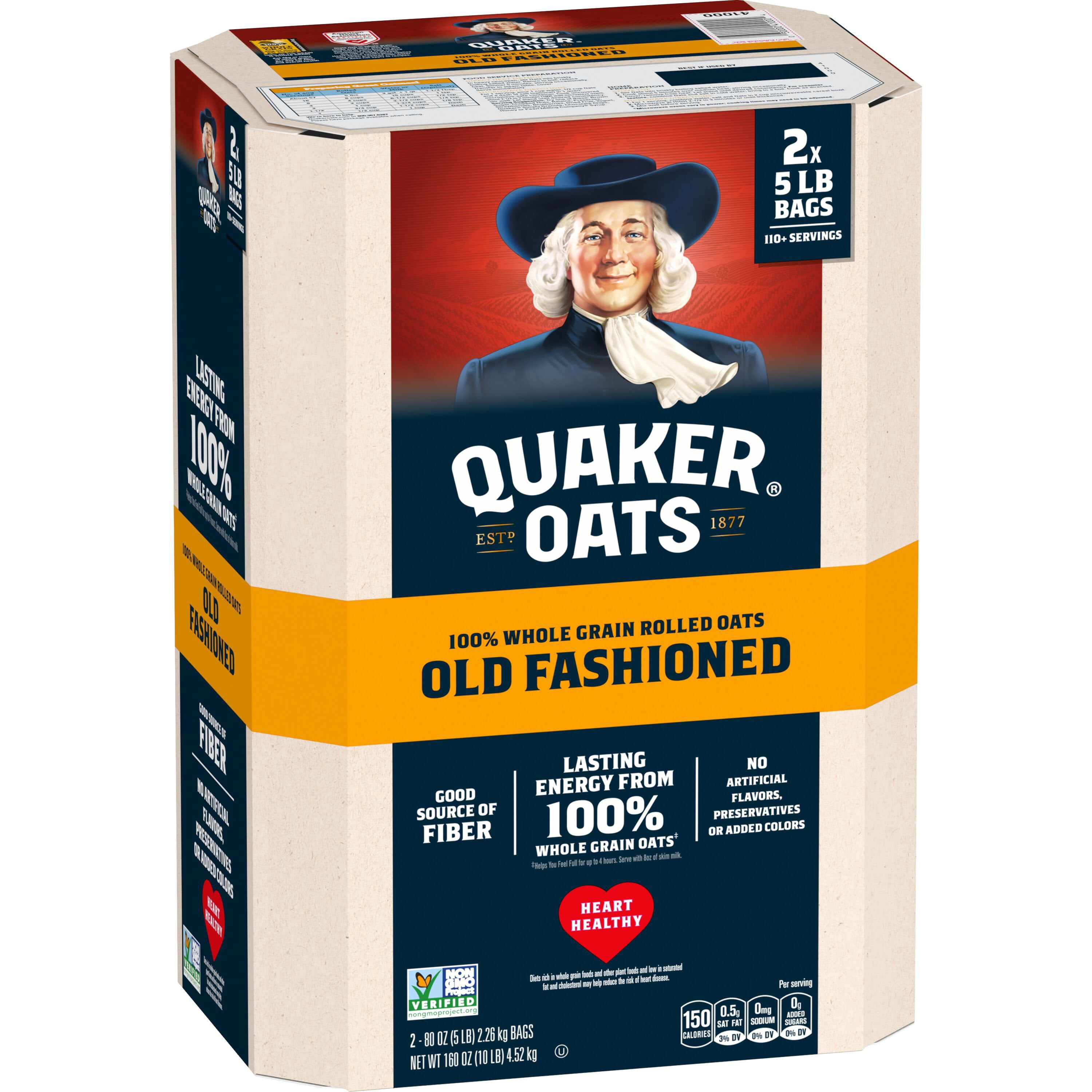 Quaker Old Fashioned Oats, 160 oz.