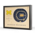 thumbnail image 1 of YouTheFan Michigan Wolverines 25-Layer Basketball Stadium View 3D Wall Art, 1 of 5