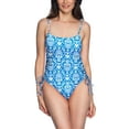 thumbnail image 1 of Loft Women's Shirred Side Tie One-Piece Swimsuit, 1 of 4