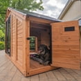 thumbnail image 9 of Backyard Discovery 7' x 5' Cedar Wood and Galvanized Steel Animal Enclosure with Feeding Door, 9 of 16