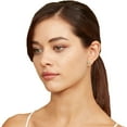 thumbnail image 5 of Cushion Cut Gemstone and 0.15 CT. T.W. Halo Diamond Stud Earrings in 14K Gold, 5 of 5