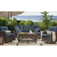 thumbnail image 1 of Member's Mark Fremont 4-Piece Patio Deep Seating Set with Sunbrella Fabric, Indigo, 1 of 2
