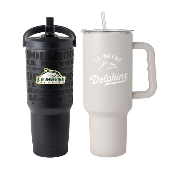 Logo Brands Le Moyne Dolphins Stainless Steel Tumbler Set