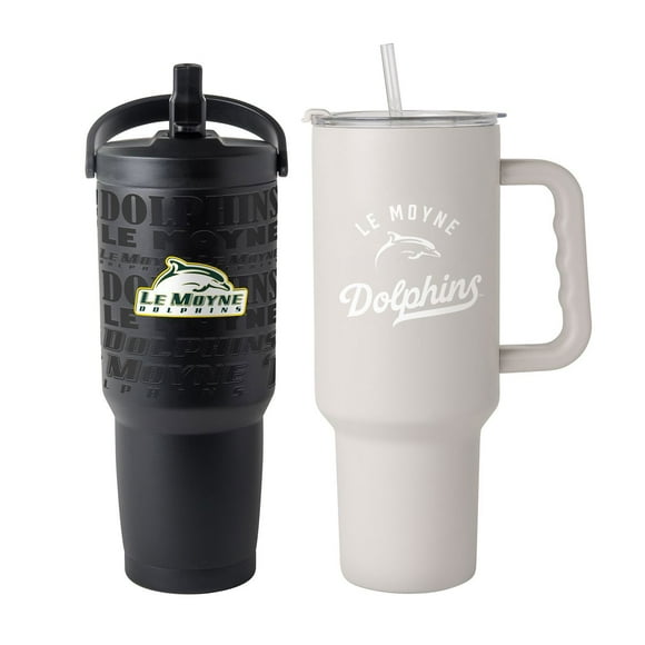 Logo Brands Le Moyne Dolphins Stainless Steel Tumbler Set