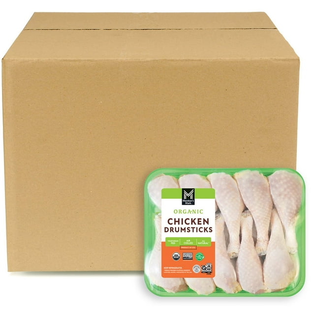 Member's Mark Organic Bone-In Chicken Drumsticks, Case, priced per pound