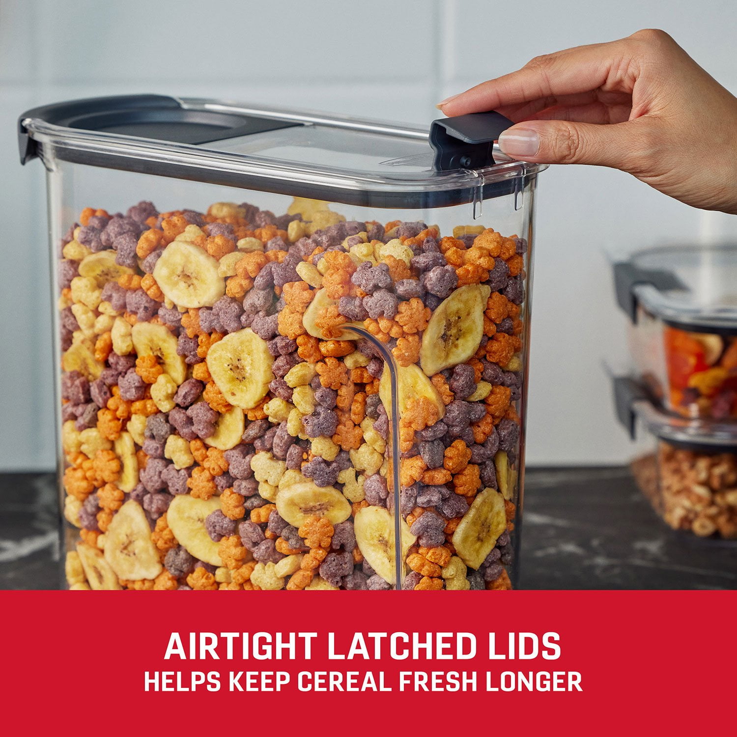 Rubbermaid Brilliance Cereal Pantry Storage - Thumbnail 2